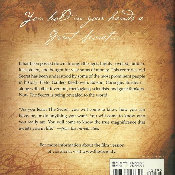 The Secret - Hardcover - Author Rhonda Byrne - Picture 5 of 5